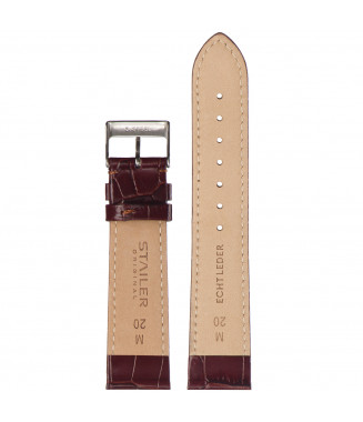 Pasek Stailer Original 2142, Bordowy, Skórzany, 14 mm