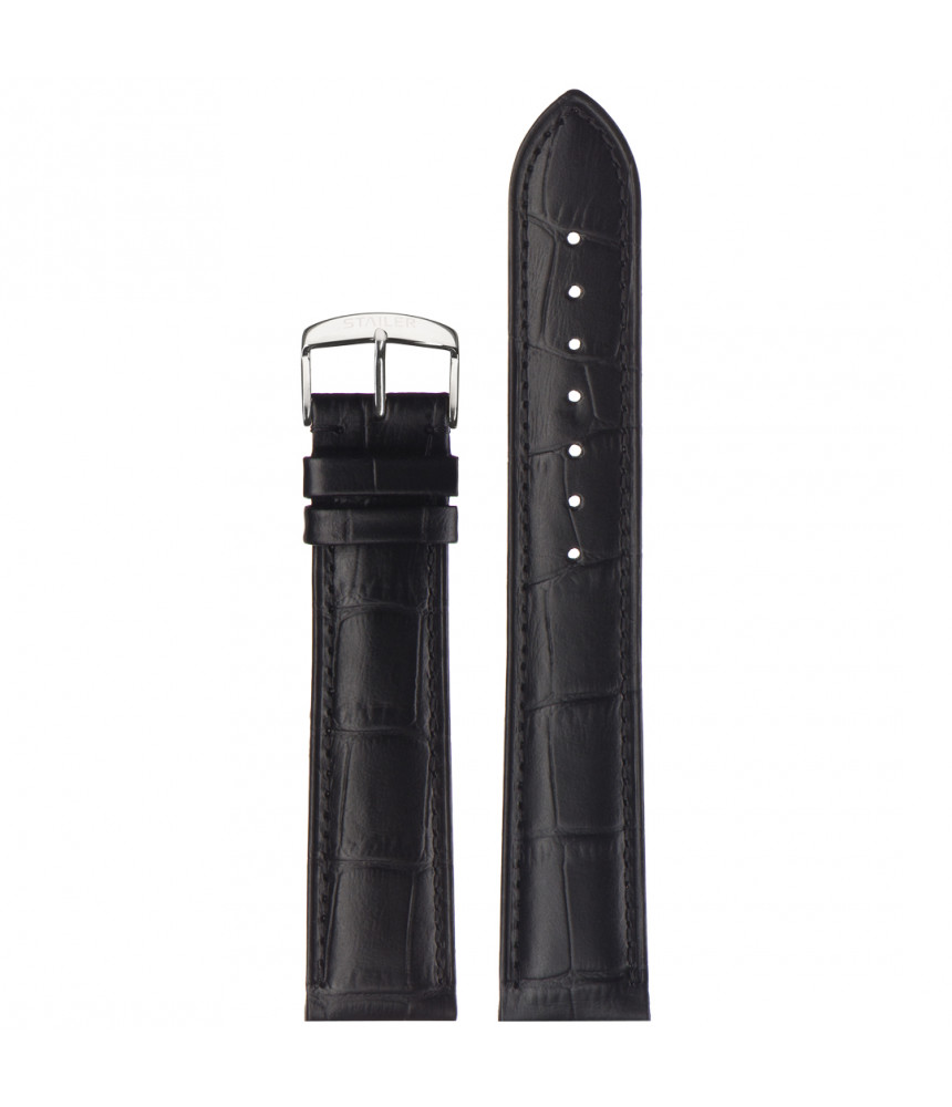 Pasek Stailer PRM Comfort 2441, Czarny, Skórzany, 22 mm