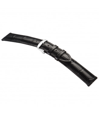 Pasek Stailer PRM Comfort 2441, Czarny, Skórzany, 22 mm
