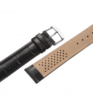 Pasek Stailer PRM Comfort 2441, Czarny, Skórzany, 22 mm