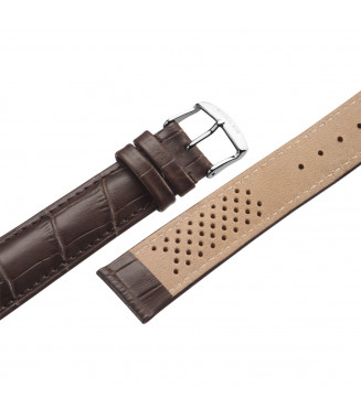 Pasek Stailer PRM Comfort 2442, Brązowy, Skórzany, 18 mm