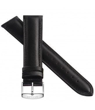 Pasek Stailer PRM Comfort 2581, Czarny, Skórzany, 20 mm