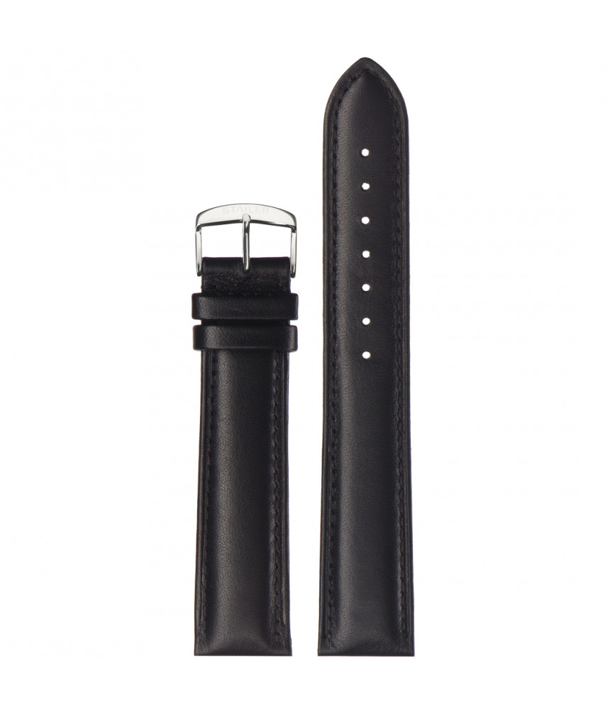 Pasek Stailer PRM Comfort 2581, Czarny, Skórzany, 20 mm