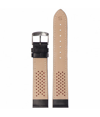 Pasek Stailer PRM Comfort 2581, Czarny, Skórzany, 20 mm