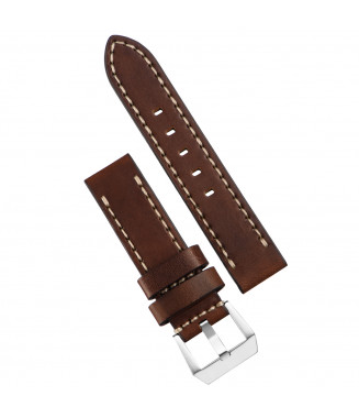 Pasek Stailer PRM Titan 3642, Brązowy, Skórzany, 24 mm