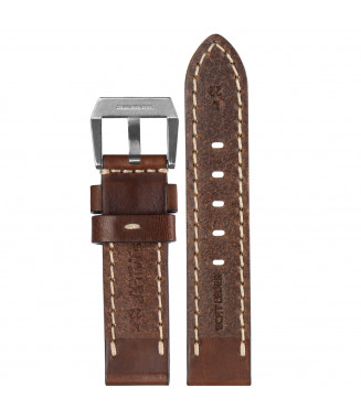Pasek Stailer PRM Titan 3642, Brązowy, Skórzany, 24 mm