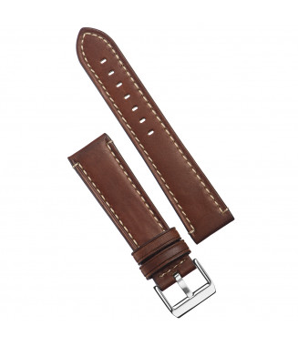 Pasek Stailer PRM Aviator 5192, Brązowy, Skórzany, 22 mm