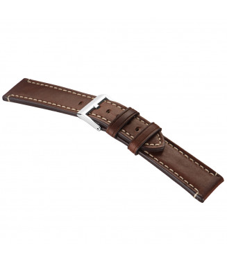 Pasek Stailer PRM Aviator 5192, Brązowy, Skórzany, 22 mm
