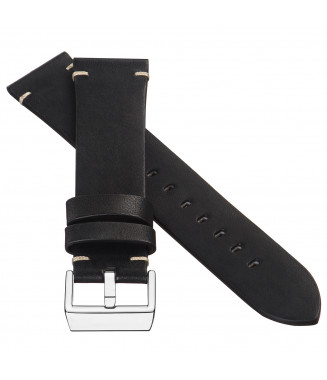 Pasek Stailer PRM Select 5971, Czarny, Skórzany, 20 mm