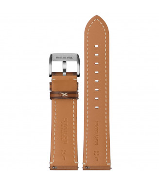Pasek Stailer PRM Vintage 6055, Jasny brązowy, Skórzany, 22 mm