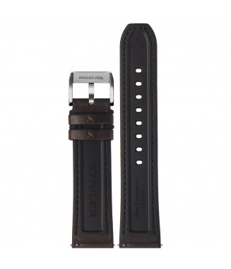 Pasek Stailer PRM Max Endurance Classic 6182, Brązowy, Skórzany, 22 mm
