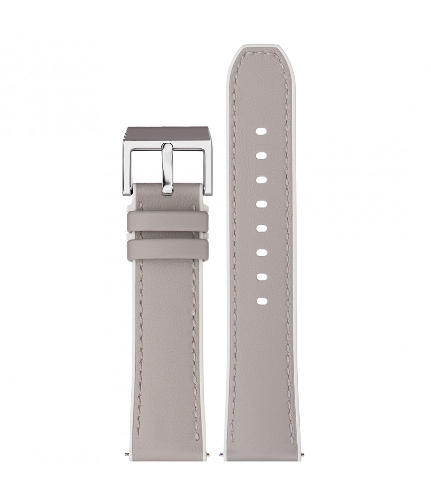 Pasek Stailer PRM Max Endurance Classic 7304, Jasny szary, Skórzany, 22 mm